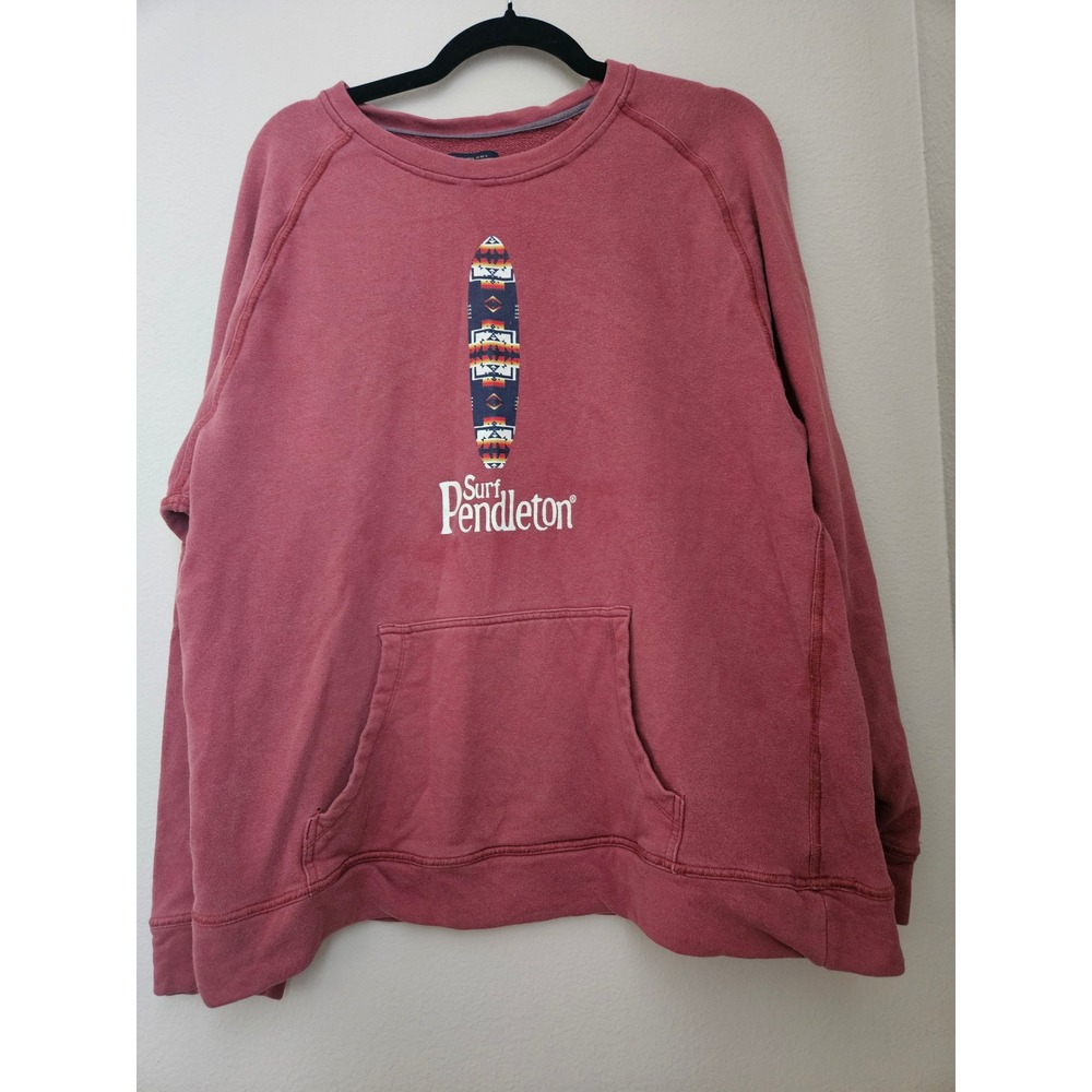 Pendleton Sweatshirt Mens XL Red Excellent Surf Pendleton Graphic Pullover
